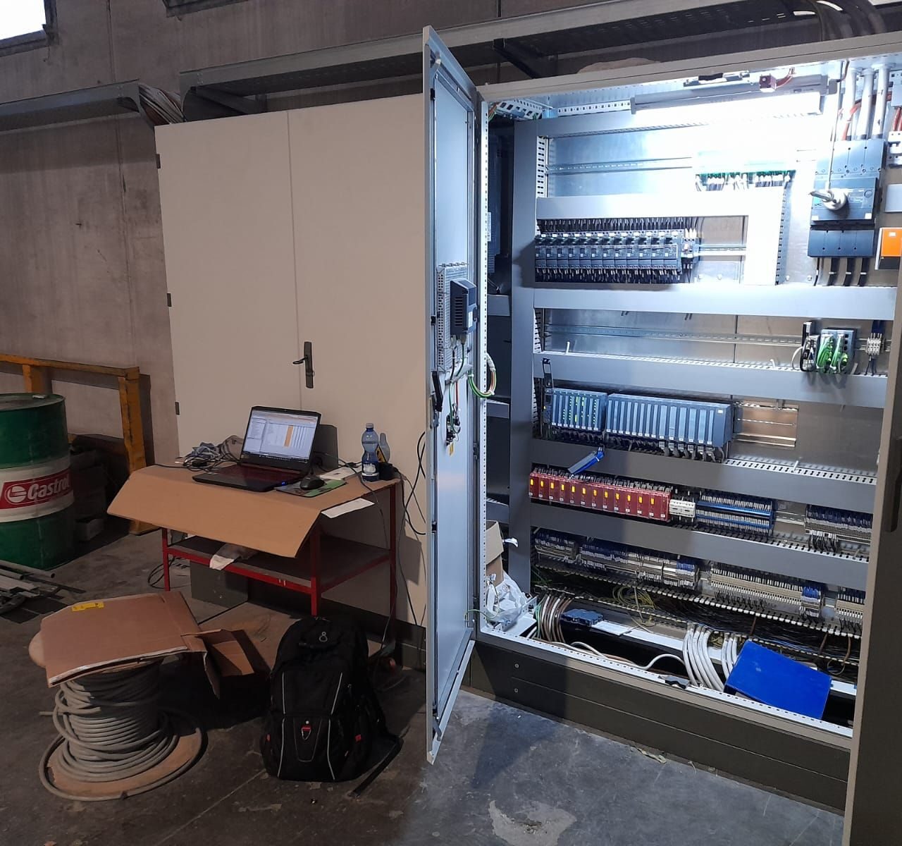 Storage of plastic material. Work in progress………..